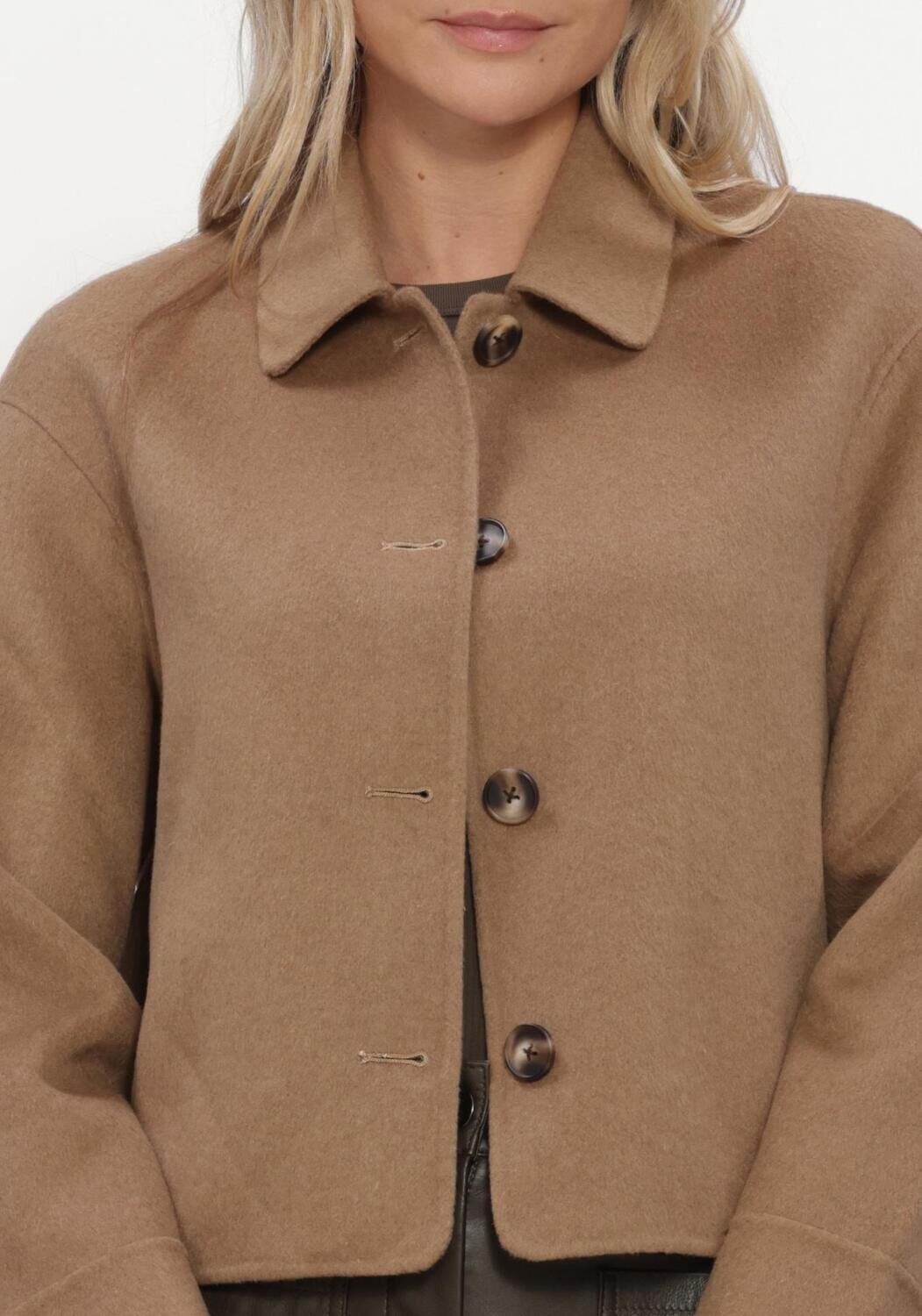 STUDIO AR Dames Jassen Nicolina Woolblend Camel
