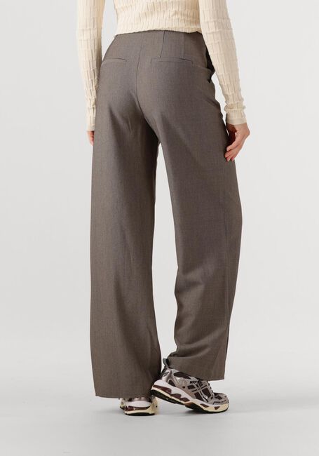 Taupe Y.A.S. Wijde broek YASREEMAJ HW PANT - large