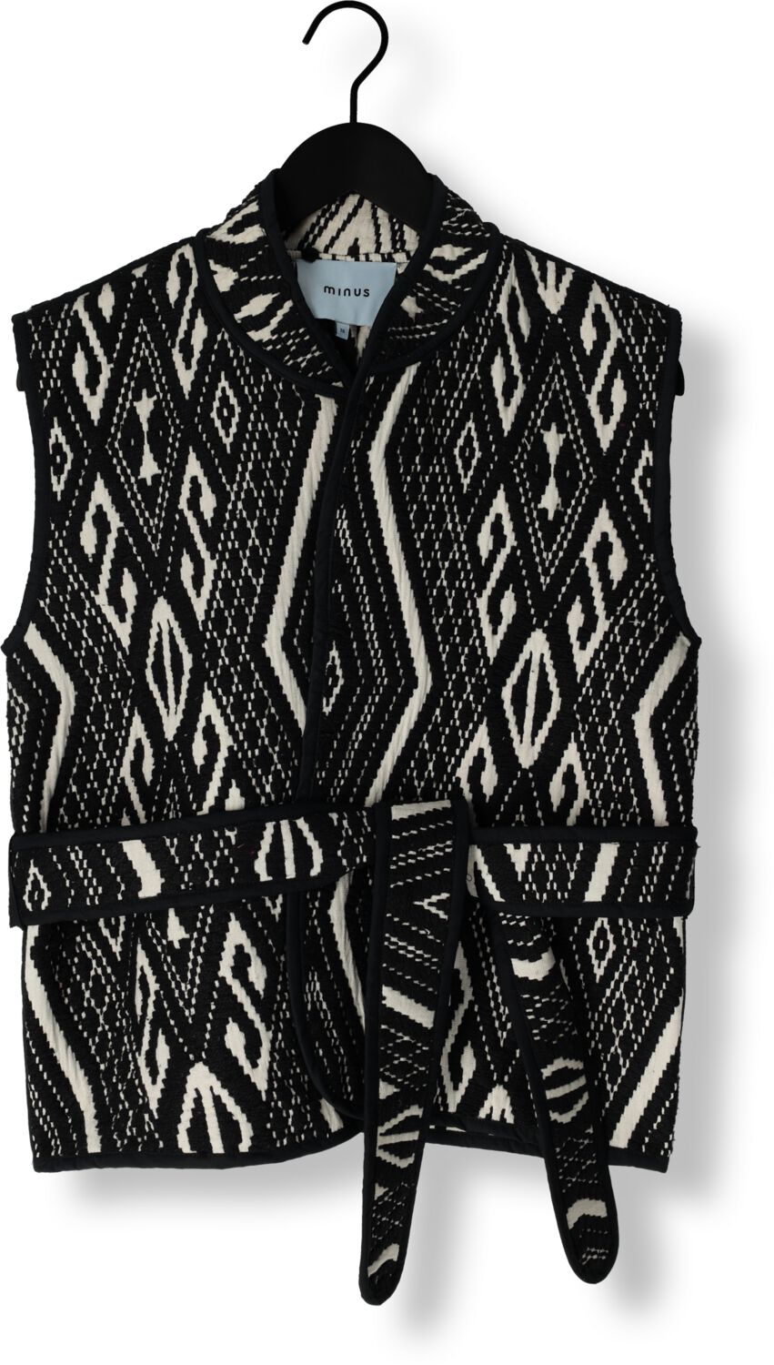 MINUS Dames Blazers Wendi Reversible Vest Zwart