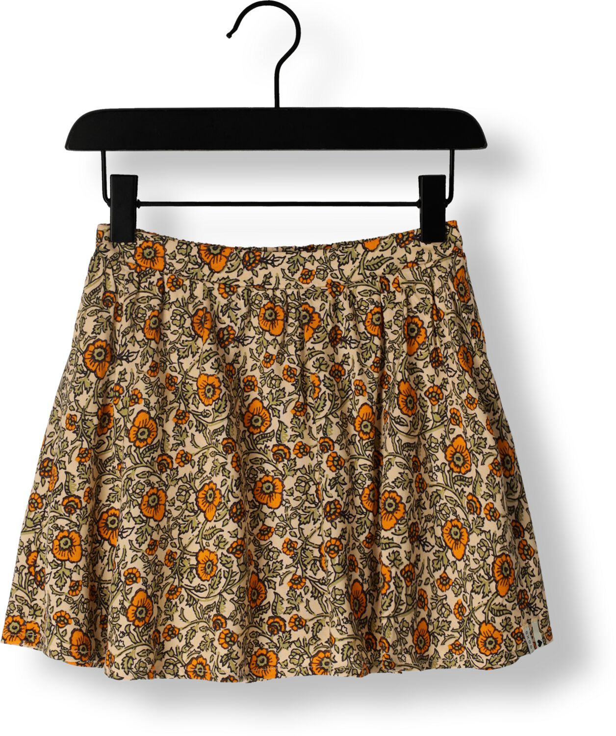 LOOXS little gebloemde rok bruin oranje Meisjes Viscose Bloemen 110