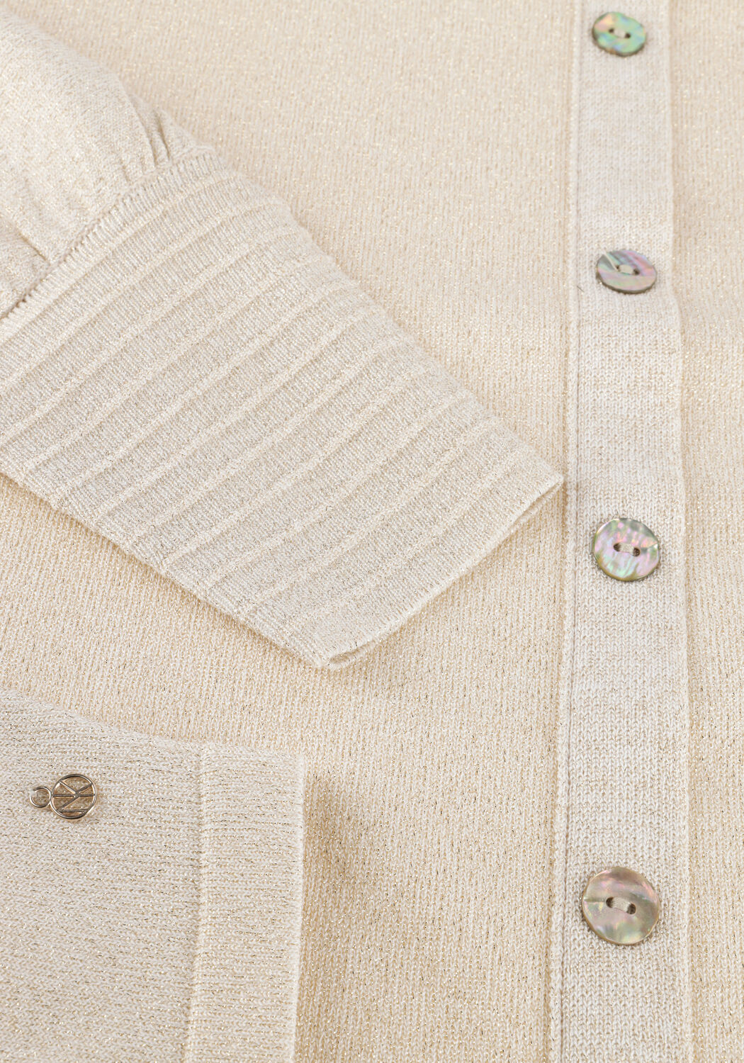 Creme NUKUS Trui JORIEN PULLOVER LUREX - large