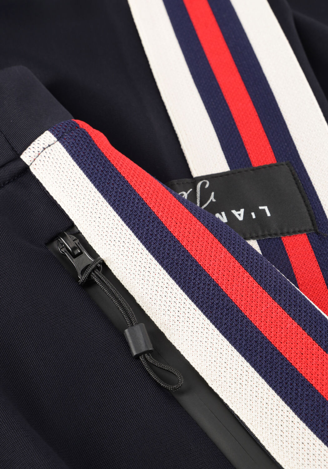 Donkerblauwe HAUTE L'AMITI&Eacute; Broeken BAGGY RN TRACK TALL PANTS - large