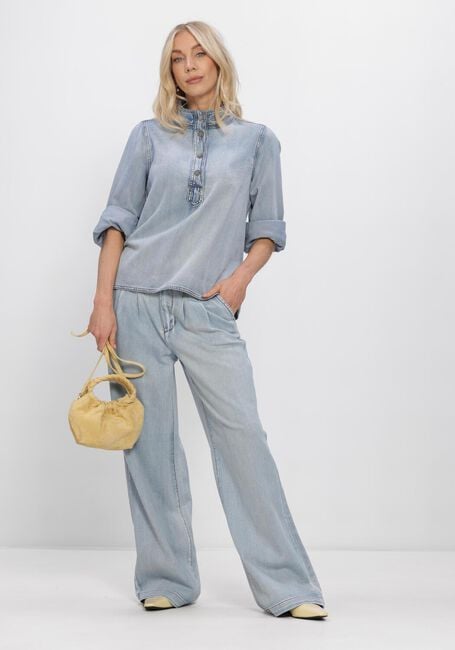 Blauwe MY ESSENTIAL WARDROBE Wide jeans MWZITO 171 HIGH WIDE PANT - large