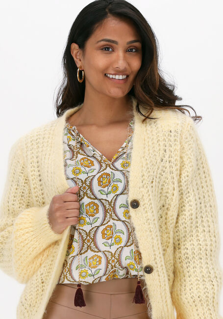 Gele BY-BAR Vest VIVE CARDIGAN - large