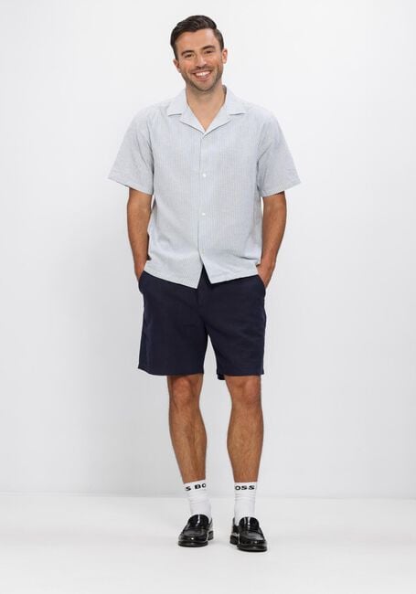 Donkerblauwe LES DEUX Korte broek OTTO LINEN SHORTS - large