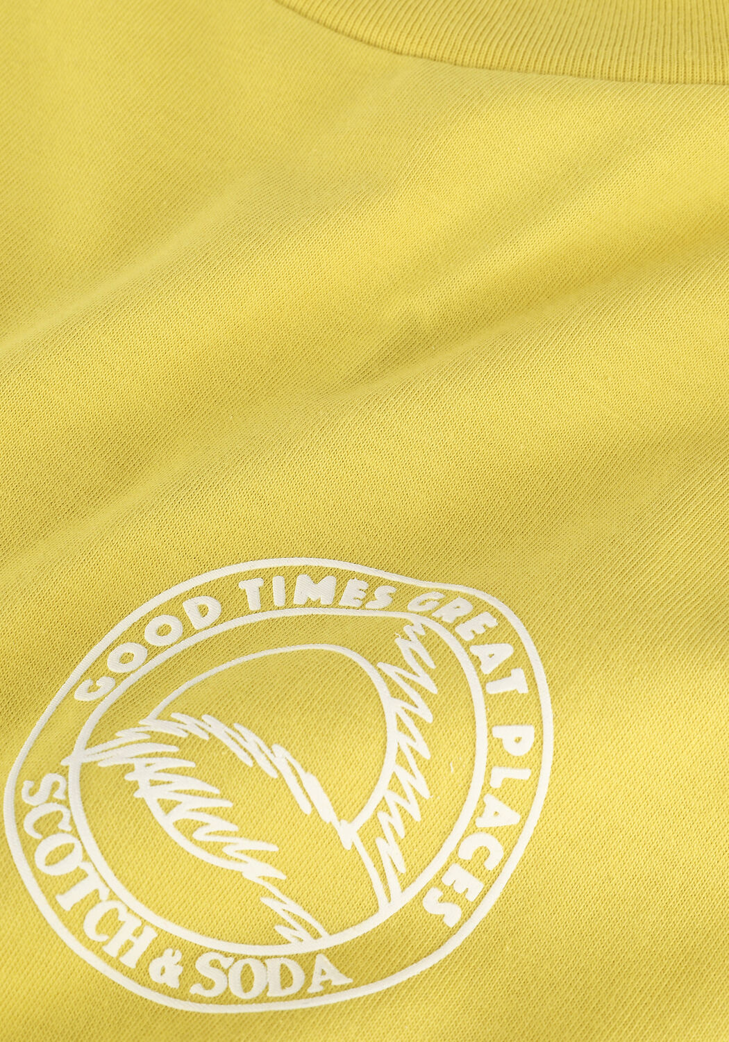 Gele SCOTCH & SODA T-shirt RELAXED-FIT ORGANIC COTTON T-SHIRT WITH ARTWORK - large