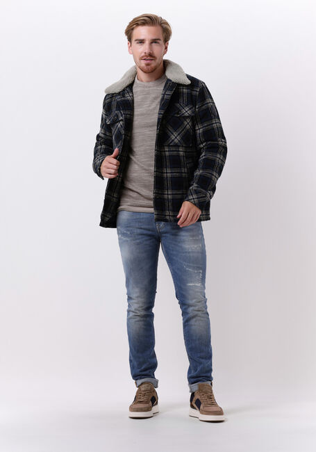 Donkerblauwe DSTREZZED Jack CARPENTER BIG TARTAN - large