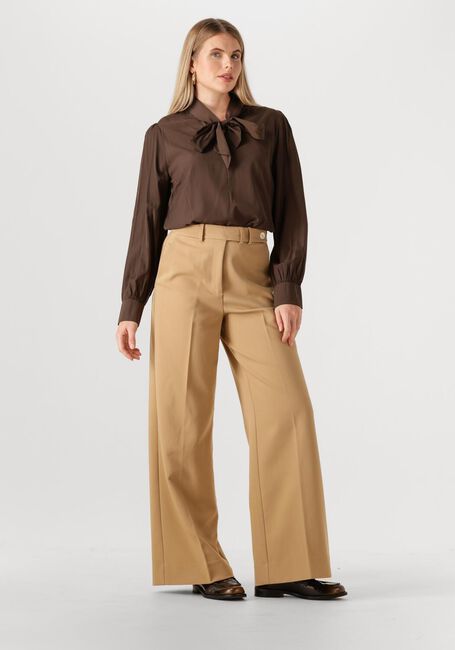 Bruine MSCH COPENHAGEN Blouses MSCHJULIANA TIE TOP - large