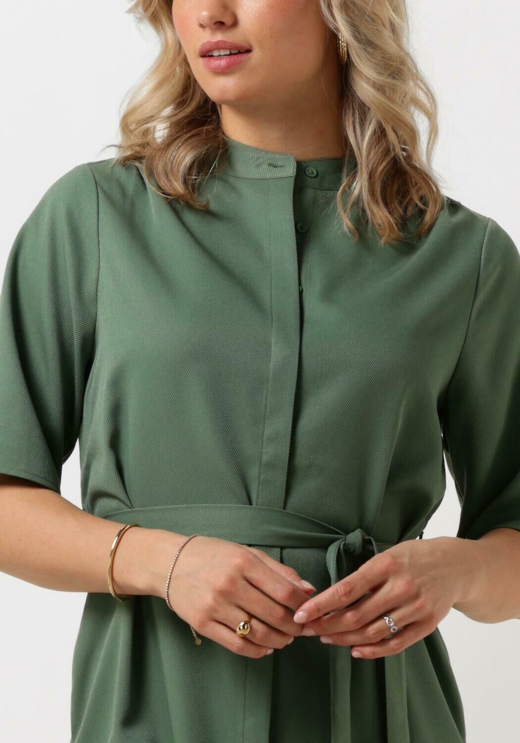 groene another label mini jurk lucia dress s s