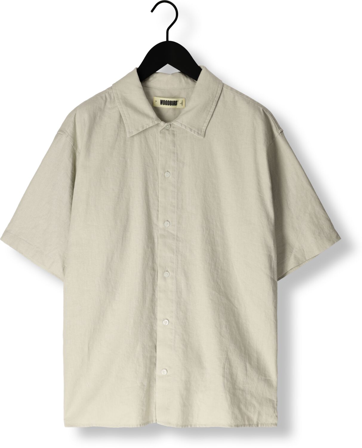 WOODBIRD Heren Overhemden Wbbanks Linen Shirt Mint