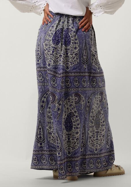 Blauwe ANTIK BATIK Maxirok TAJAR SKIRT - large