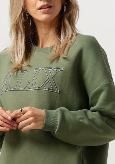Groene ALIX THE LABEL Mini jurk LADIES KNITTED ALIX SWEATDRESS - large