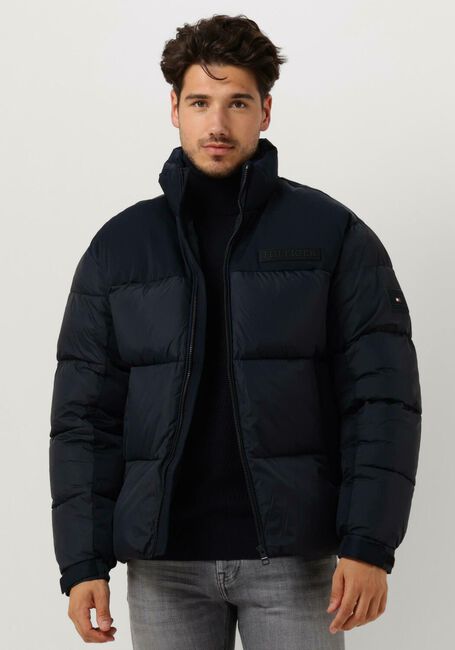 Donkerblauwe TOMMY HILFIGER Gewatteerde jas NEW YORK PUFFER JACKET - large
