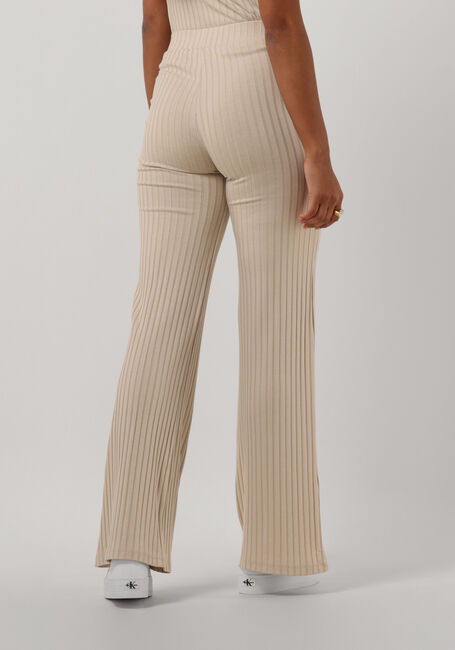 Beige CALVIN KLEIN Flared broek ELONGATED RIB PANTS - large