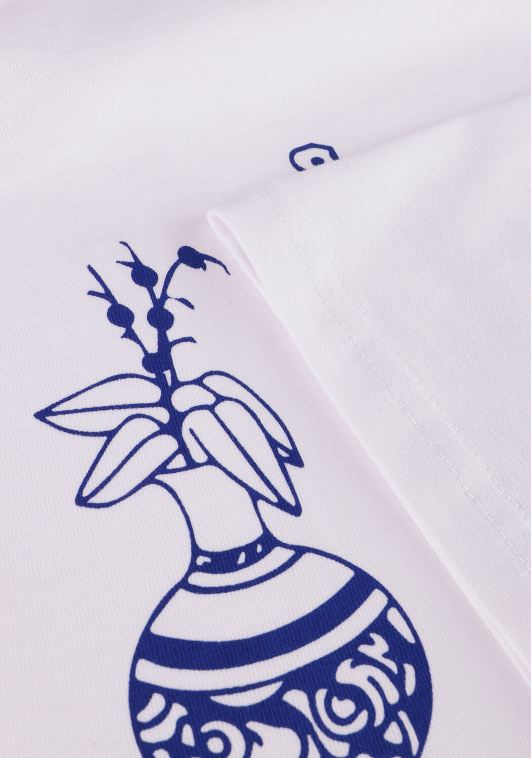 Witte WOODBIRD T-shirt WBBAINE VASE TEE - large