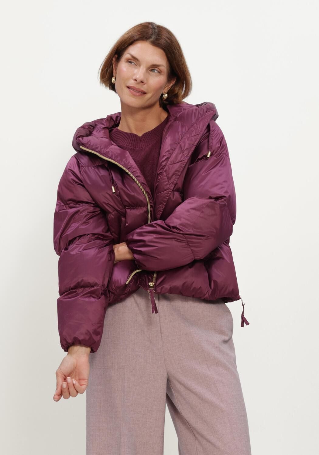 Bordeaux BEAUMONT Gewatteerde jas MARIAN JACKET - large
