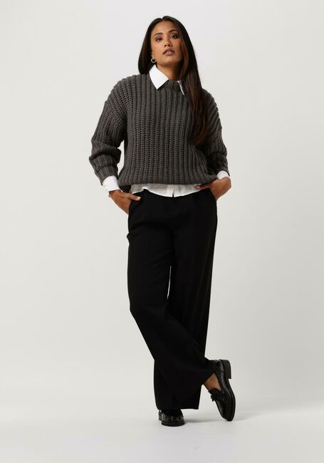 Donkergrijze MY ESSENTIAL WARDROBE Trui AVA KNIT PULLOVER - large