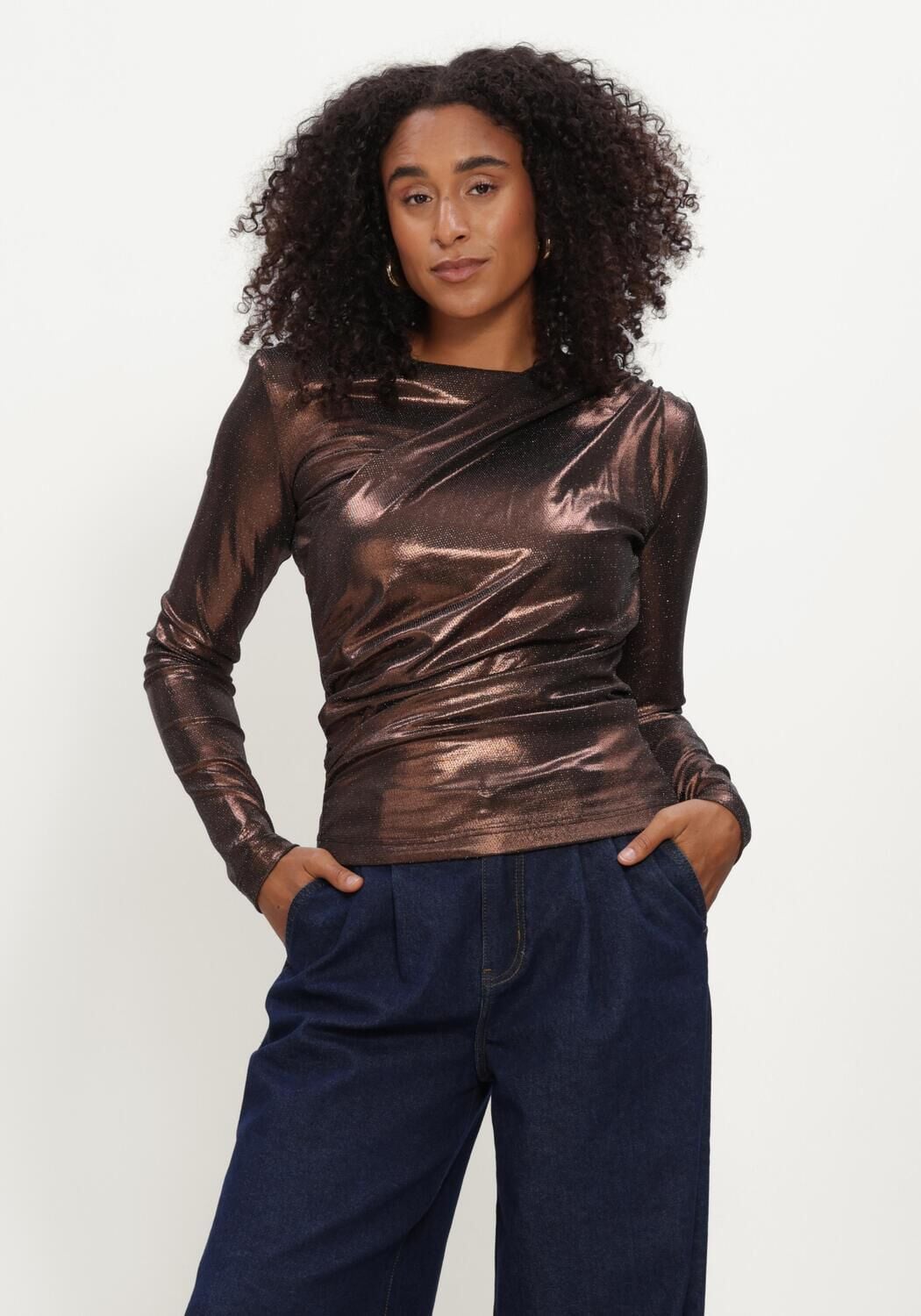 STUDIO AMAYA Dames Tops & T-shirts Party Top Brons