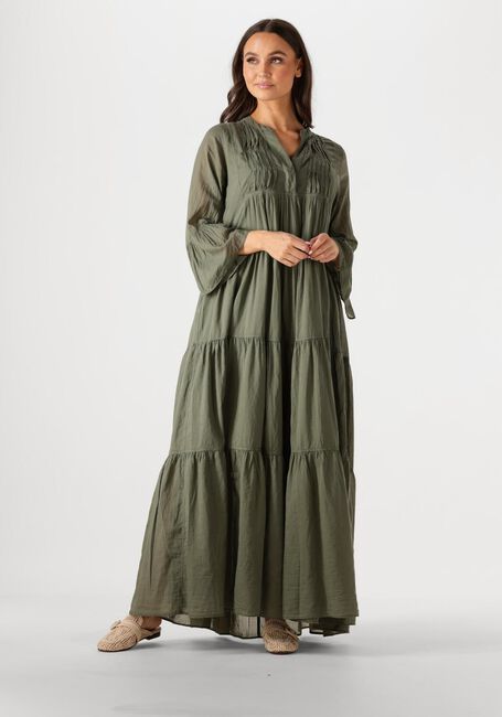 Olijf DEVOTION Maxi jurk OCEAN - large