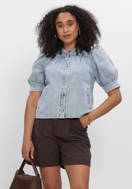 Lichtblauwe CO'COUTURE Blouses ASJACC DENIM BLOUSE - large