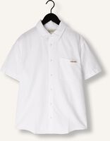 Witte CALVIN KLEIN Casual overhemd LINEN COTTON S/S SHIRT Witte CALVIN KLEIN Casual overhemd LINEN COTTON S/S SHIRT - medium