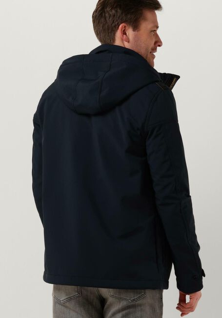 Donkerblauwe PME LEGEND Jack SEMI LONG JACKET SUCCESSOR 2.0 SOFT SHELL - large