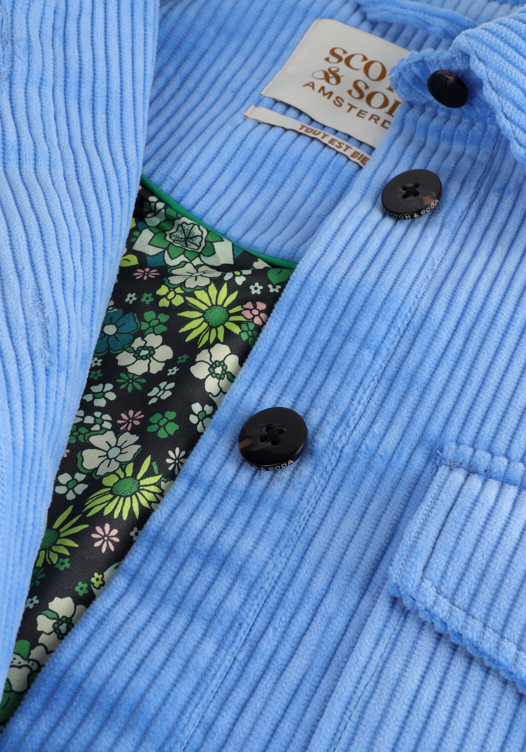 Blauwe SCOTCH & SODA Blouses RELAXED FIT ORGANIC COTTON COR - large