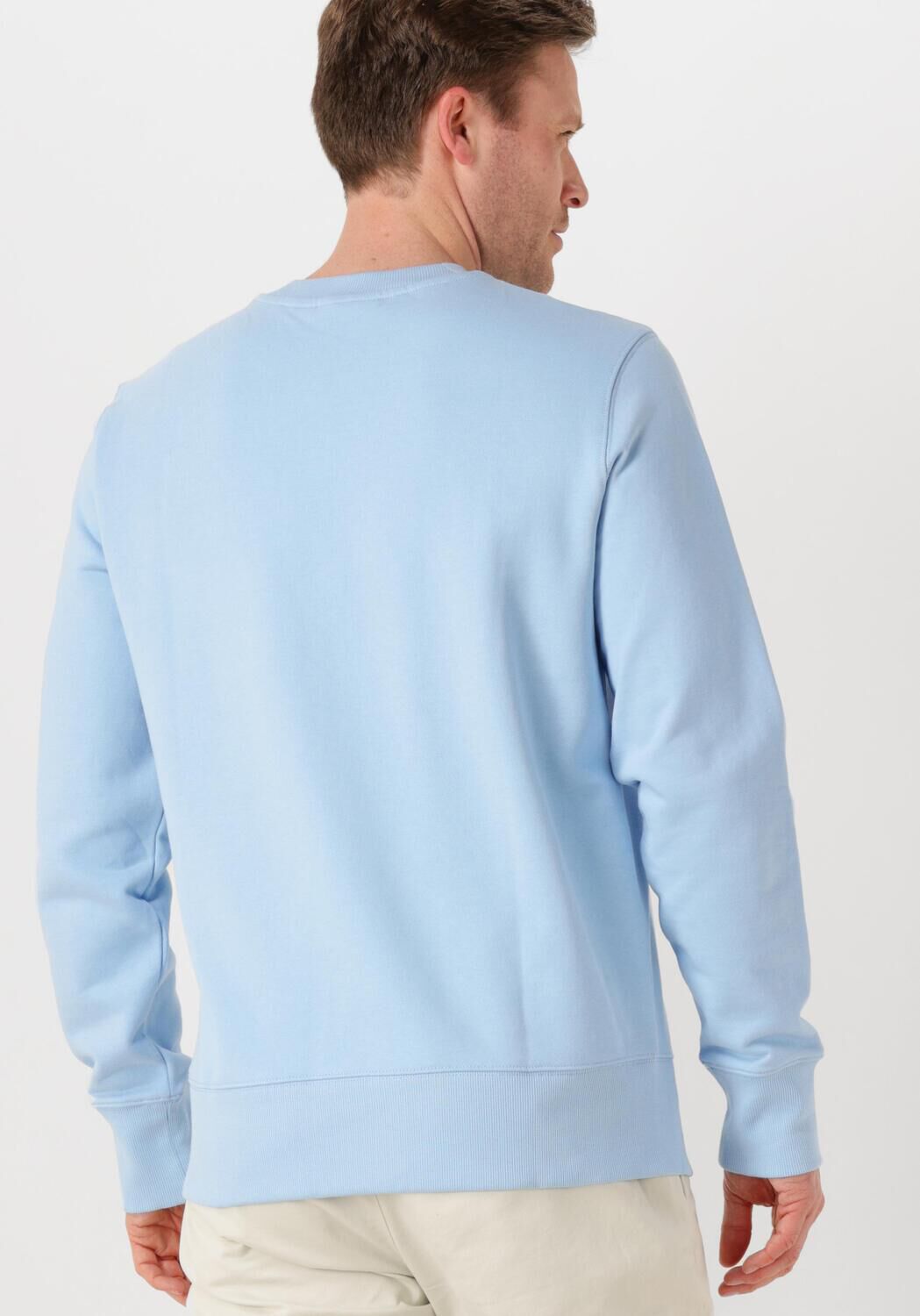 CALVIN KLEIN Heren Truien & Vesten Label Crew Neck Lichtblauw
