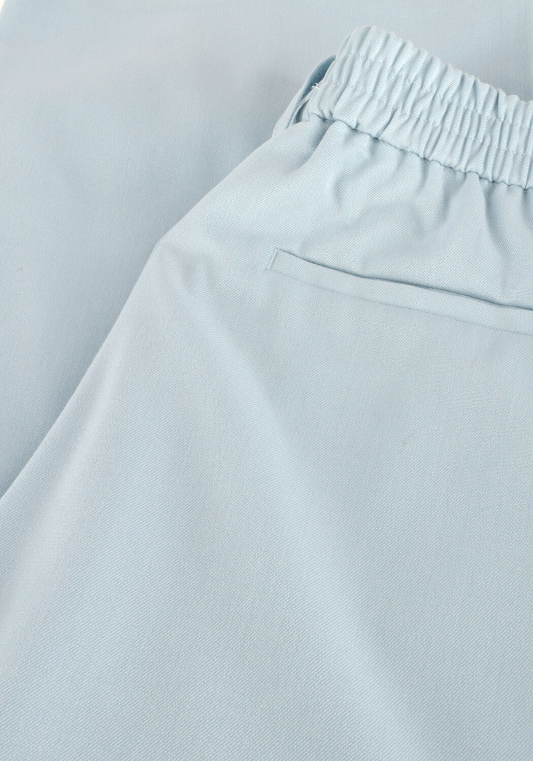 Lichtblauwe OBJECT Wijde broek OBJLISA WIDE PANT - large