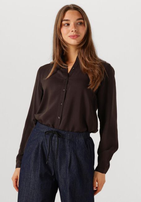Bruine BY-BAR Blouses DONNA SATIN STRIPE BLOUSE - large