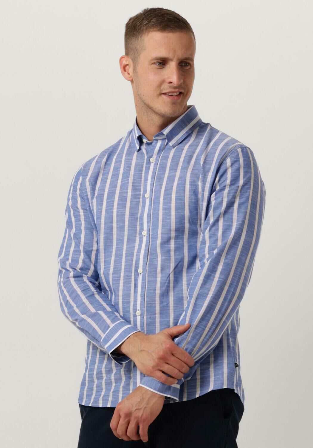 Matinique Blauw Casual Overhemd Machristaldo Multicolor Heren