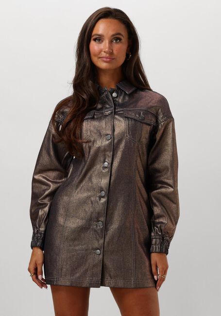 Gouden REFINED DEPARTMENT Mini jurk BIBI - large