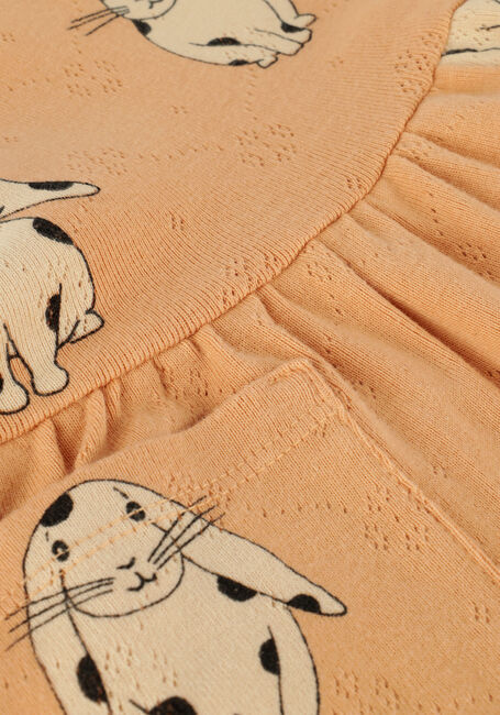 Beige LÖTIEKIDS Mini jurk DRESS SLEEVELESS POCKETS RABBITS - large