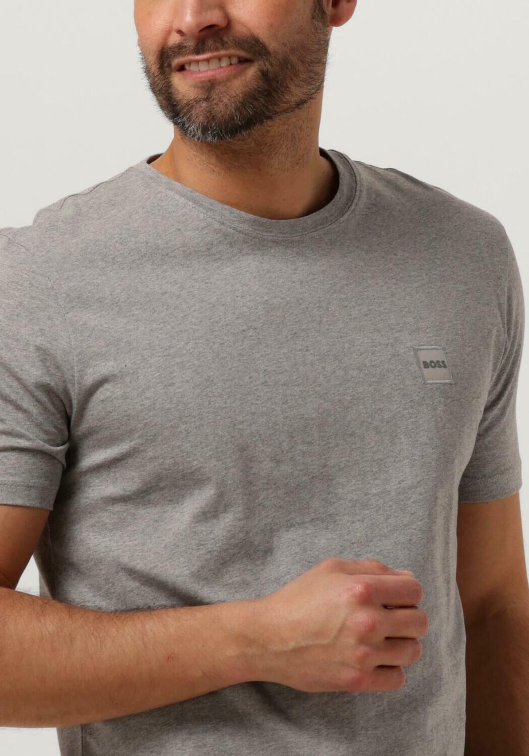 BOSS ORANGE Heren Polo's & T-shirts Tales Lichtgrijs