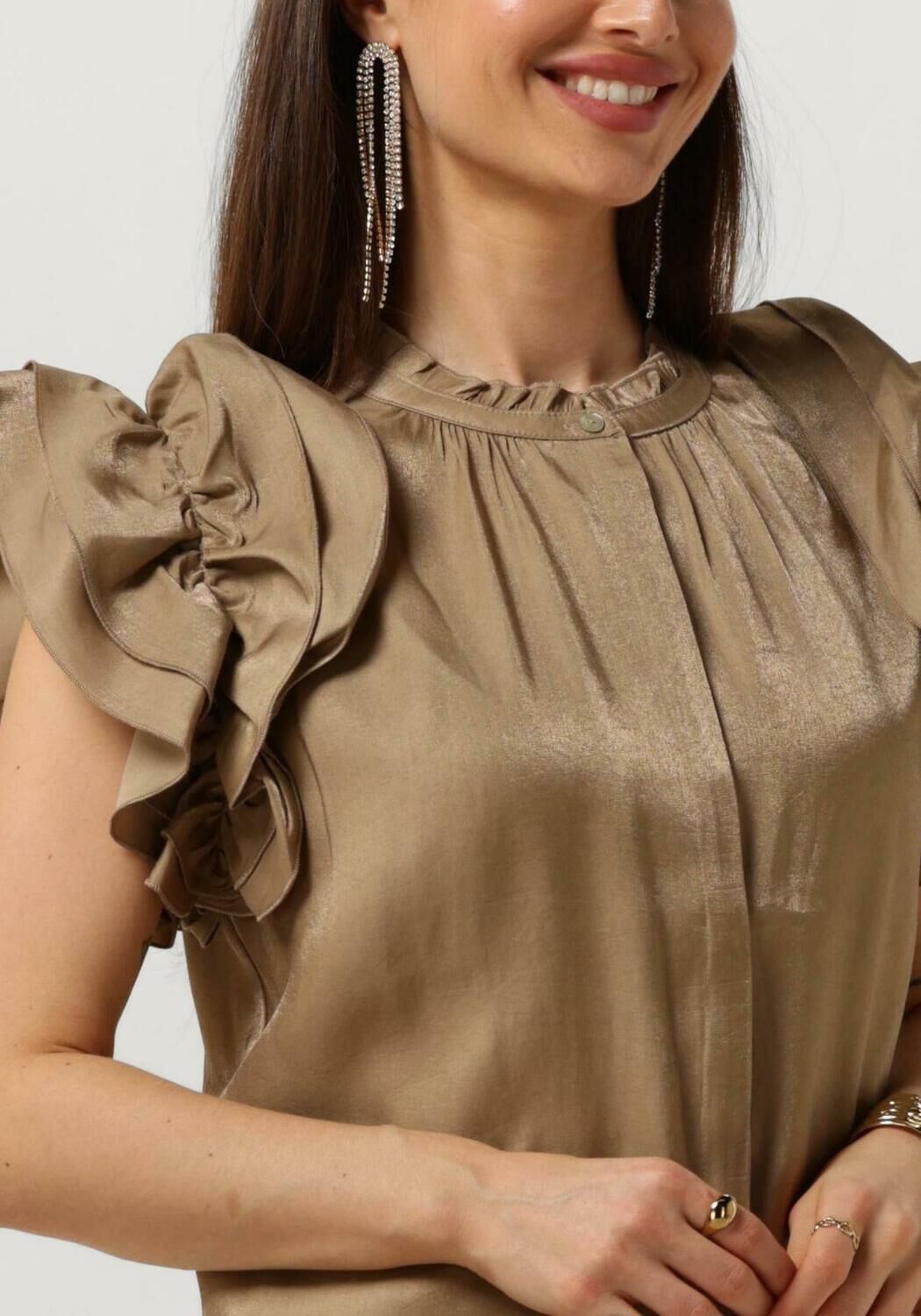 AAIKO Dames Blouses Gezana Shimmery Vis 355 Groen