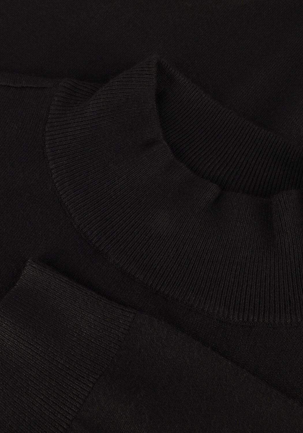 Zwarte PURE PATH Coltrui ESSENTIAL KNIT MOCKNECK SWEATER - large