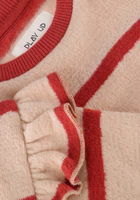 Roze PLAY UP Sweater STRIPED JERSEY SWEATER RUFFLE Roze PLAY UP Sweater STRIPED JERSEY SWEATER RUFFLE - large