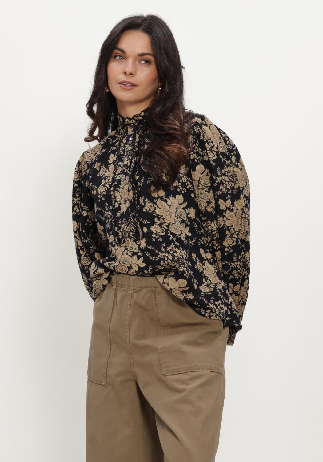 Zwarte ANTIK BATIK Blouses CINZO BLOUSE - large
