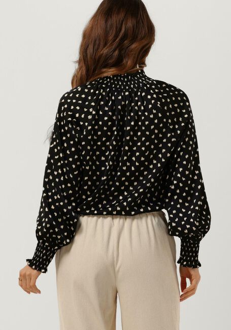 Zwarte NEO NOIR Blouses STONE FADING INK BLOUSE - large
