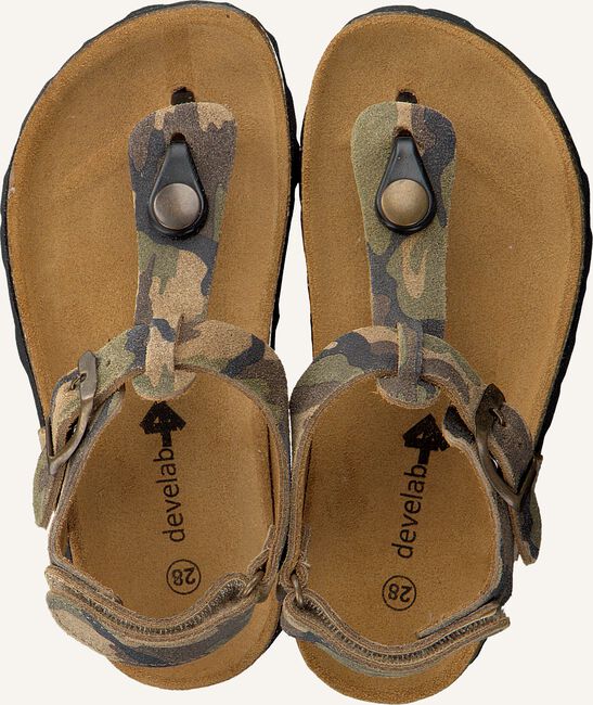 Groene DEVELAB Platte sandalen 48117 Groene DEVELAB Platte sandalen 48117 - large