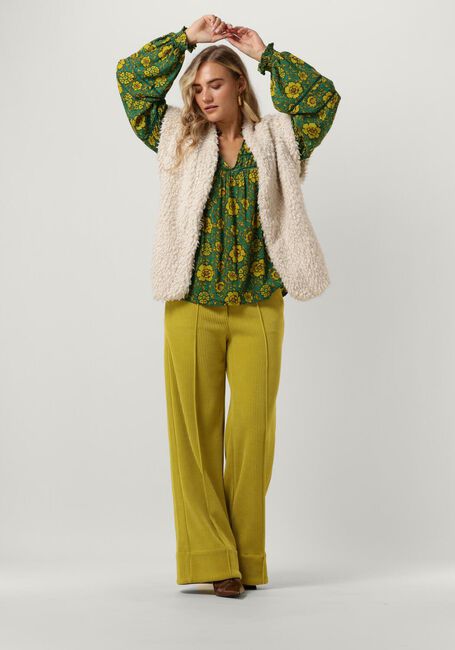 Groene HARPER & YVE Wijde broek HOLLY-PA - large