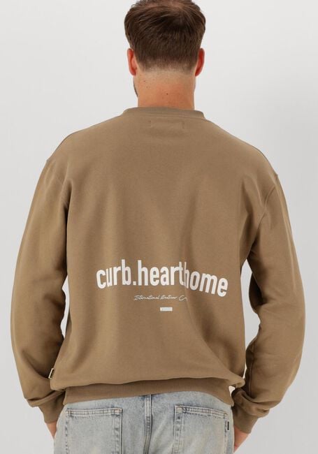 Beige WOODBIRD Trui WBCANE HOME CREW - large