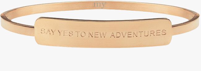 Gouden MY JEWELLERY Armband QUOTE SQUARE BANGLE - large