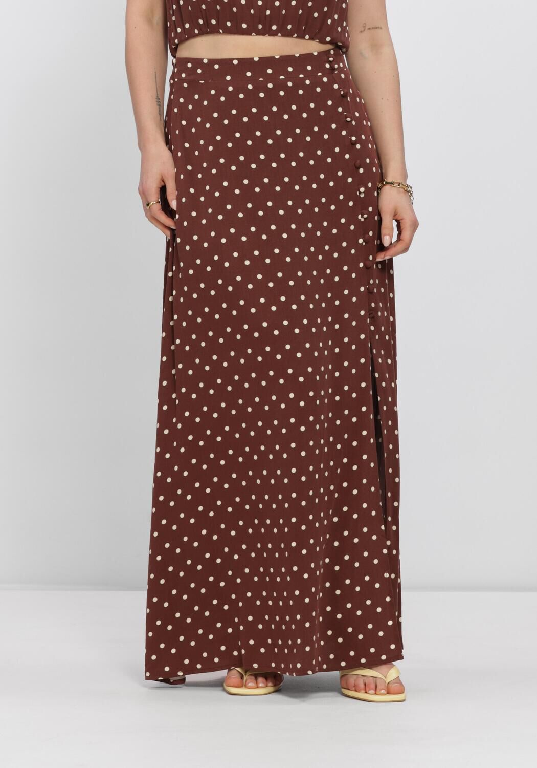 Bruine YDENCE Rokken SKIRT LOUIS - large