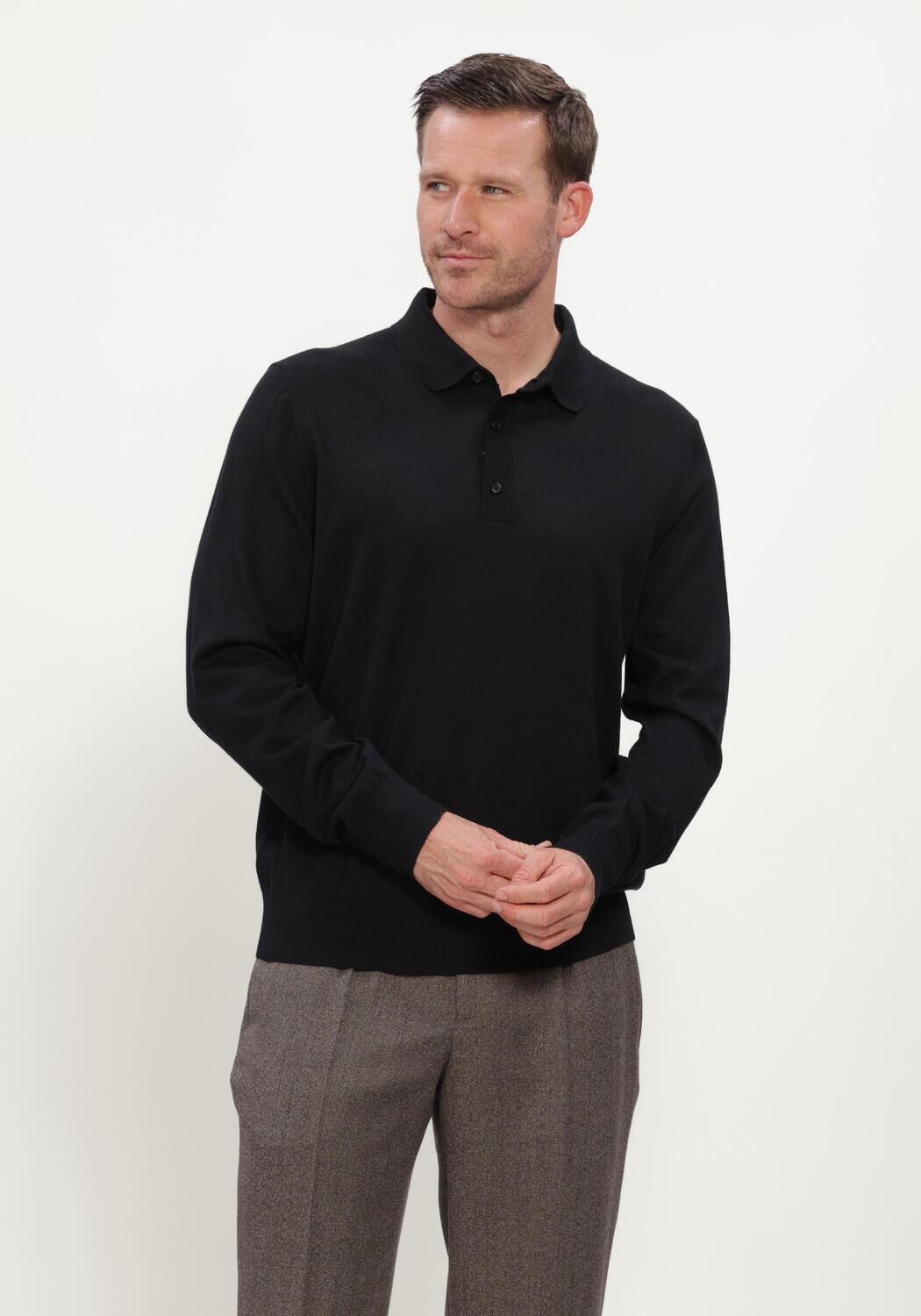 BOSS BLACK Heren Truien & Vesten H-lancione Zwart