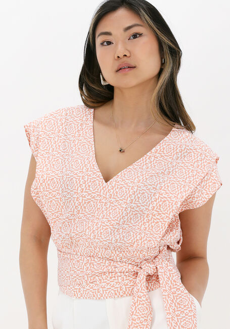 Koraal SCOTCH & SODA Top JACQUARD FEMININE V-NECK TOP - large
