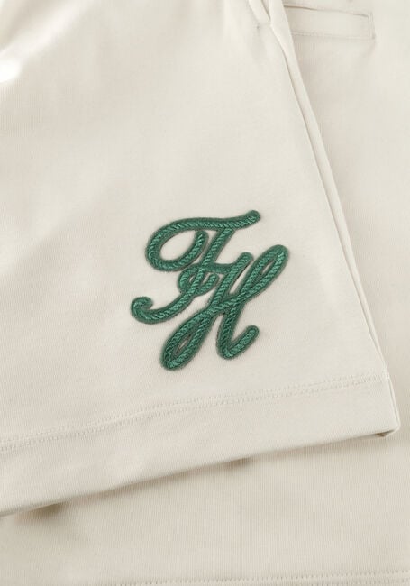 Witte TOMMY HILFIGER Korte broek TH SCRIPT GRAPHIC SWEATSHORTS - large