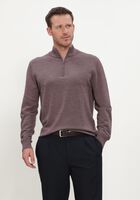 Paarse PROFUOMO Trui EXTRAFINE MERINO