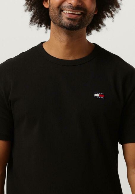 Zwarte TOMMY JEANS T-shirt TJM CLASSIC WAFFLE TEE S - large