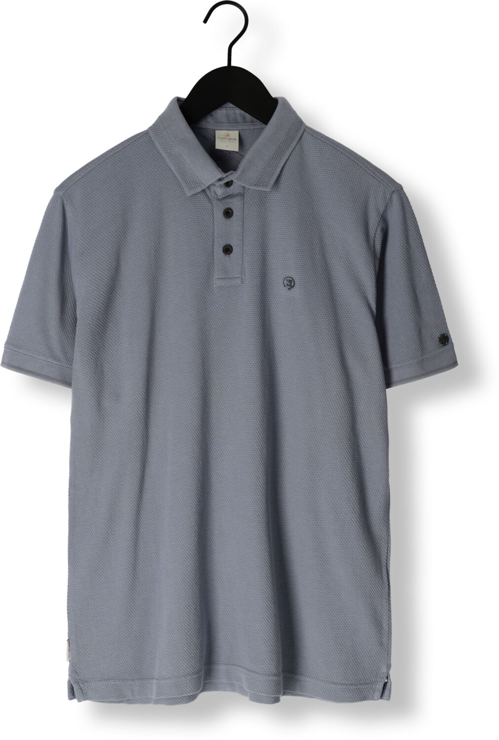 CAST IRON Heren Polo's & T-shirts Short Sleeve Polo Popcorn Blauw
